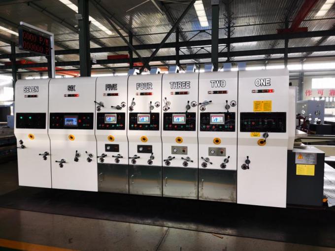 PRY-D1224 고속 완전 자동 4 컬러 플렉소 인쇄 슬로팅 다이 절단 스택 머신 3