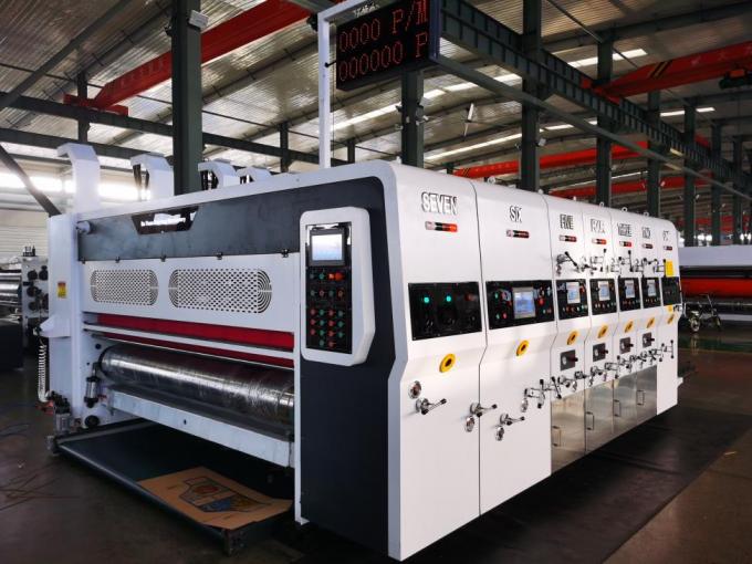 PRY-D1224 고속 완전 자동 4 컬러 플렉소 인쇄 슬로팅 다이 절단 스택 머신 6