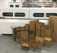 PRY-1800 단일 패스 자동 골판지 상자 샘플 커팅 머신 10