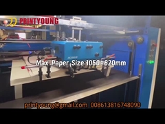 SGUV-1050 완전 자동 피더 물 기반 자외선 코팅 라킹 기계와 IR 건조기