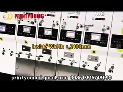 PRY-D1224 고속 완전 자동 4 컬러 플렉소 인쇄 슬로팅 다이 절단 스택 머신