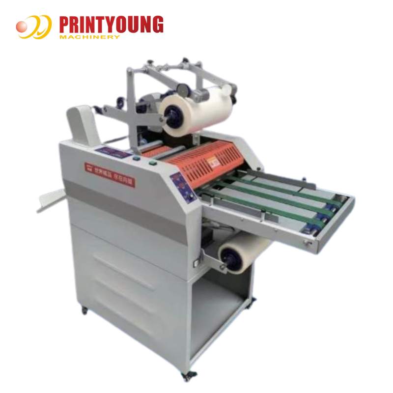PRY-390D 520D 650D Pneumatic Auto Cut Heated Roll Paper Film Laminator with Onerlap