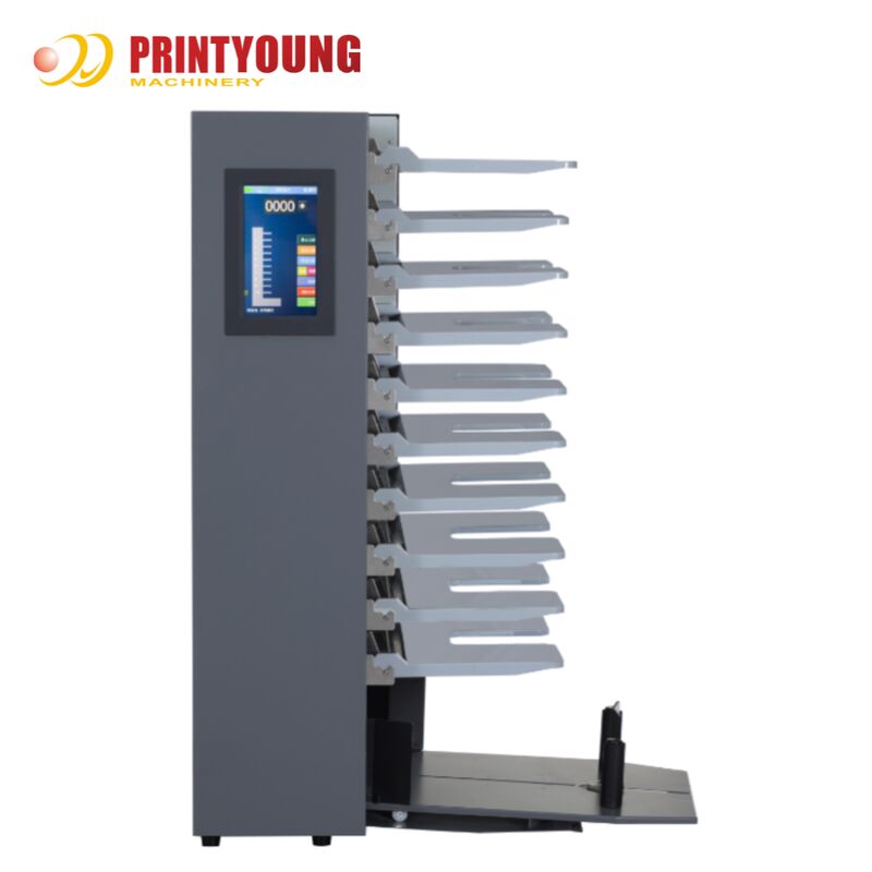 SR-410/412 Computerized Automatic 10-Bin Paper Collator Machine 220V 4500 Sets/H 490mm Max Width